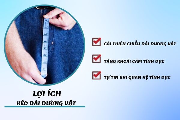 Lợi ích của việc kéo dài kích thước dương vật