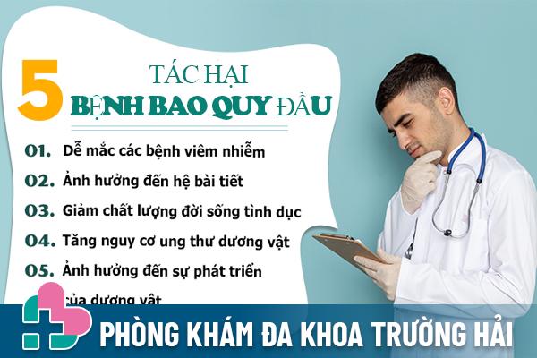 Tác hại các bệnh bao quy đầu ở nam giới gây ra khi chủ quan