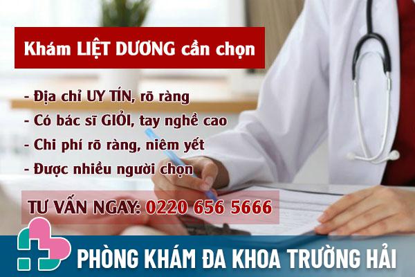 Địa chỉ và chi phí chữa liệt dương hiện nay là bao nhiêu?